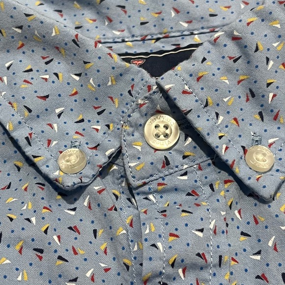 Vineyard Vines Men’s Large Slim Fit Colorful Boat Button Down - Picture 12 of 13